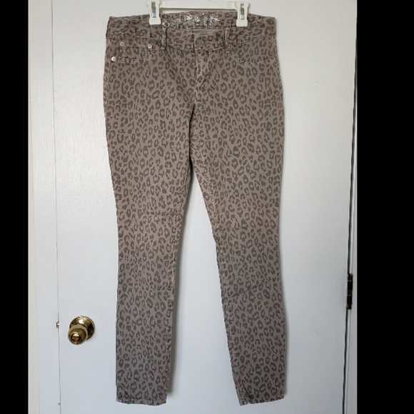 Leopard Print Express Jean - Picture 1 of 2